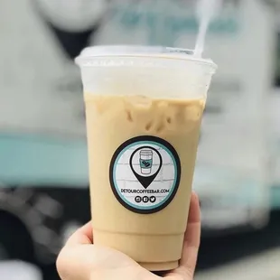 Seaside caramel latte