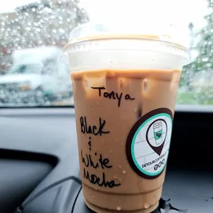 Iced Black &amp; White Mocha