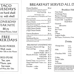 Breakfast Menu