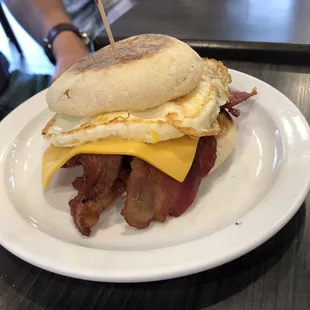 Bacon egg sandwich