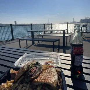 Detroit Cheesesteak with fries