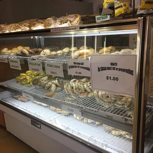 interior, bagels