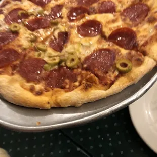 12inch Pepperoni Green Olive