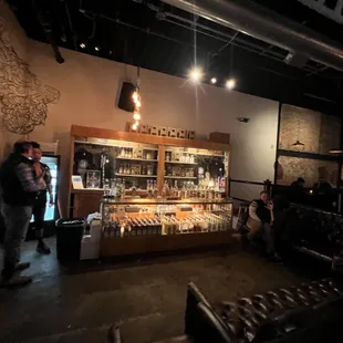 Bottle and merchandise shop