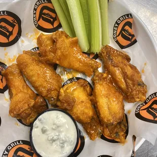 Buffalo Chicken Wings   with Blue Cheese