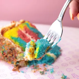 Peteet's Superman Cake Slice