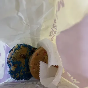 two donuts in a bag