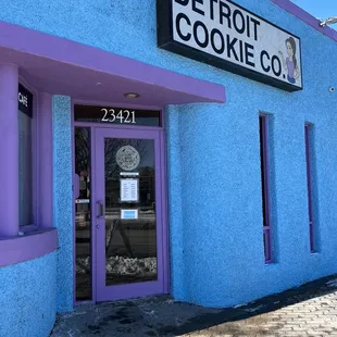 Outside of building.