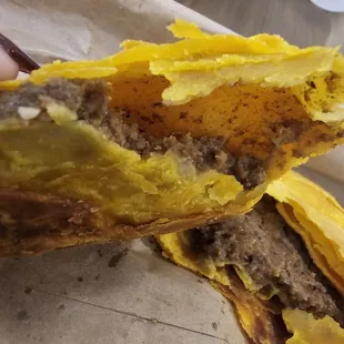 a half eaten sandwich