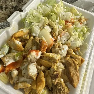 New York Style Chicken Rice Platter.