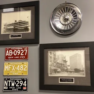 Detroit-themed decor