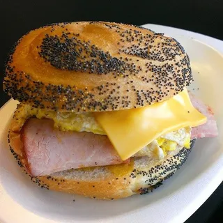 Baked Ham, Egg and Cheese Sandwich
