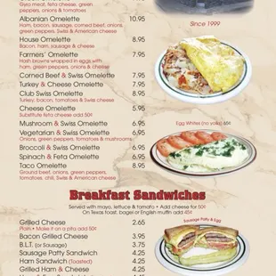Breakfast Menu