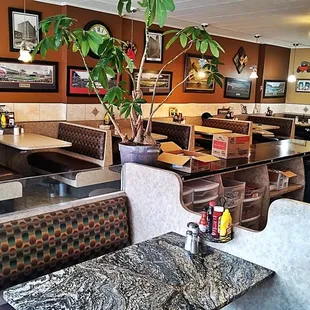 the interior of a restaurant