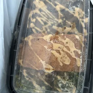 Salmon hibachi with yum yum sauce