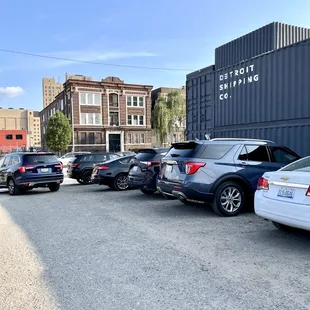 cars parked in a parking lot