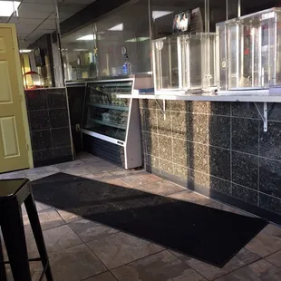 the inside of a restaurant