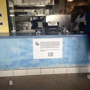 This is the ordering counter