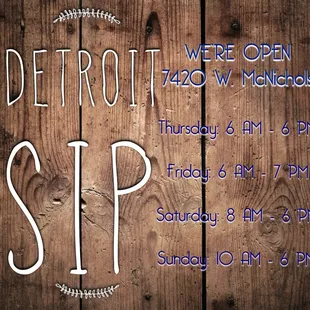 We're open and eager to serve.