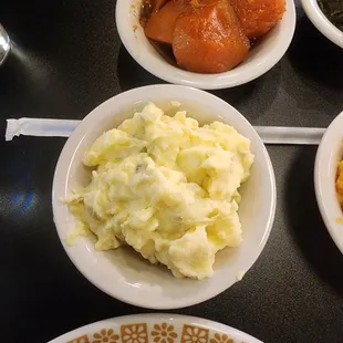 Potato salad and yams