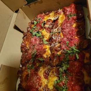 a pizza in a box