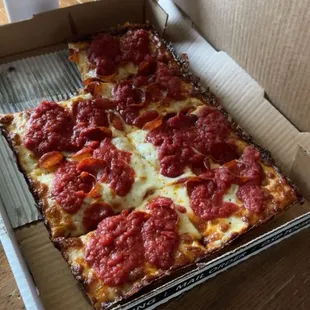 Pepperoni Detroit Style Pizza