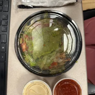 Shredded chicken bowl