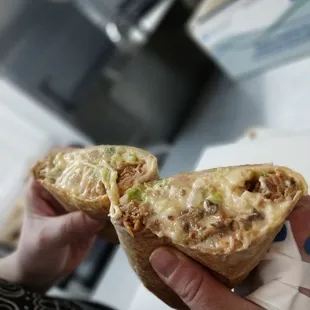 Final product of a buritto