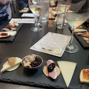 Gourmet food pairing &amp; wine tasting (allergy accommodated so no salmon in mine)