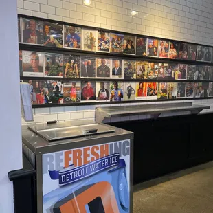 a display of ice cream