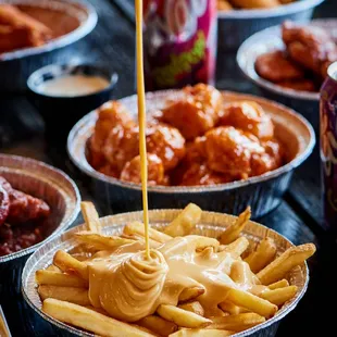 a variety of food items