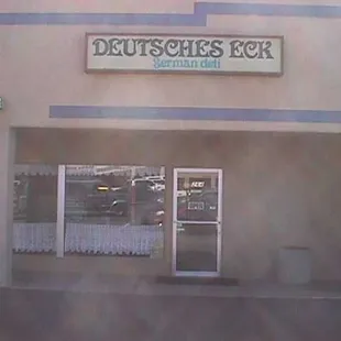 the front of the building