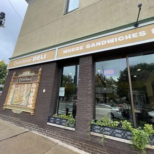 the outside of the deli