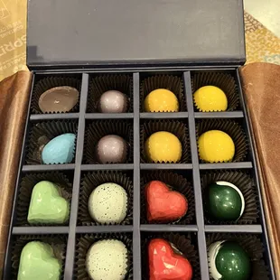 a box of assorted chocolates