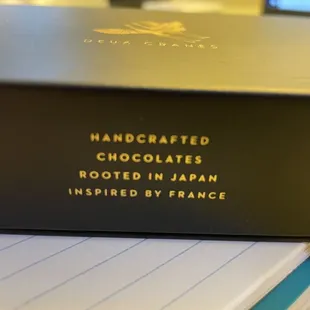 Origin story on the beautiful box for the gorgeous new cookie bars