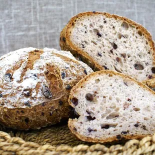 a loaf of bread in a basket