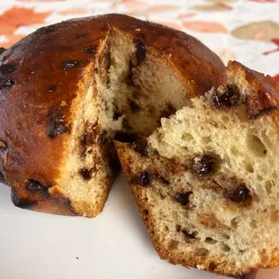 a half eaten loaf of bread