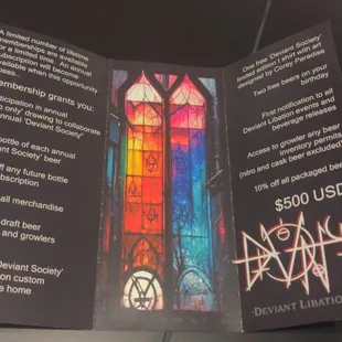 a stained glass window