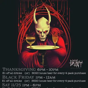 2023 Thanksgiving weekend hours