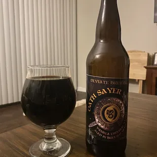 Oath Slayer - imperial double stout, vanilla, aged in Buffalo Trace barrels