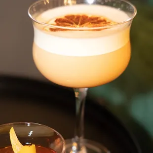 The citrusy sourness of the blood orange &amp; orange blossom livened up the richness of the gin.