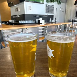 Left: Made in Sac IPA  Right: Sac Summo Mandarin IPA