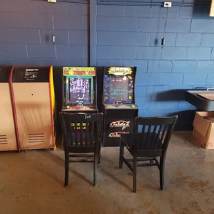 a row of arcade machines