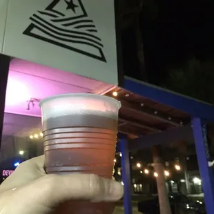 Cheers from outside