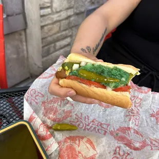 Vegan Dog-Chicago Style