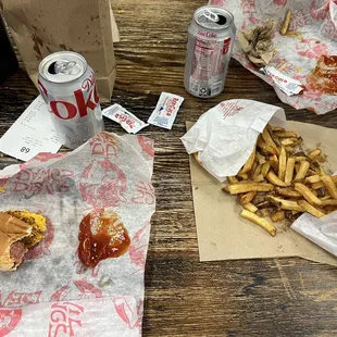 Coney Dog, Bag O Fries, Diet Coke