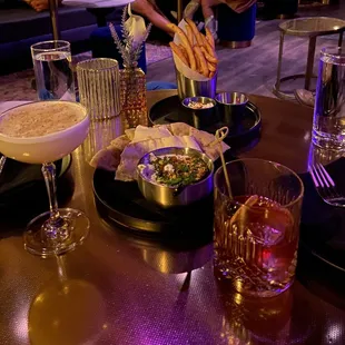 Whipped feta, DMC spices fries, old fashioned and Heaven neglect, everything was good, grilled chili chicken too(no pic)