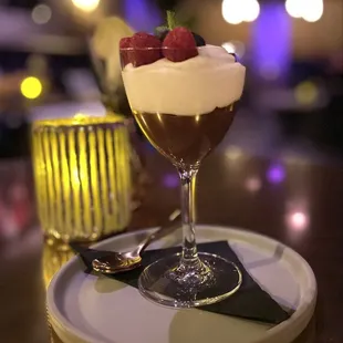Chocolate mousse dessert was decadent &amp; delicious!!