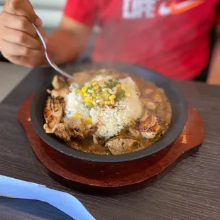 Curry Chicken Teppan Rice