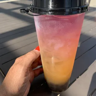Pineapple Tea with Boba $6.00  It&apos;s a fail for me. Very tasteless